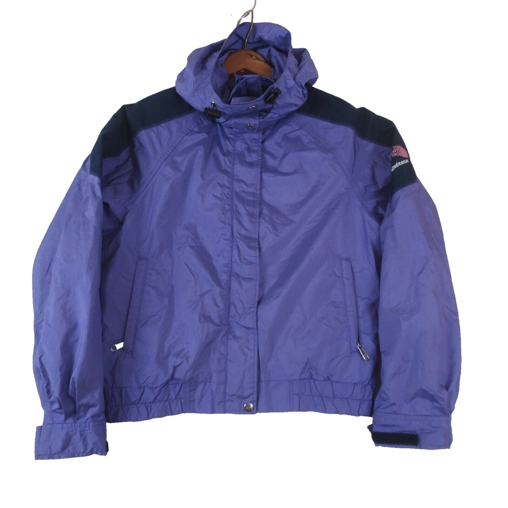 Vintage‎ The North Face Extreme Jacket Womens 12 Purple Black Gore-Tex Hooded